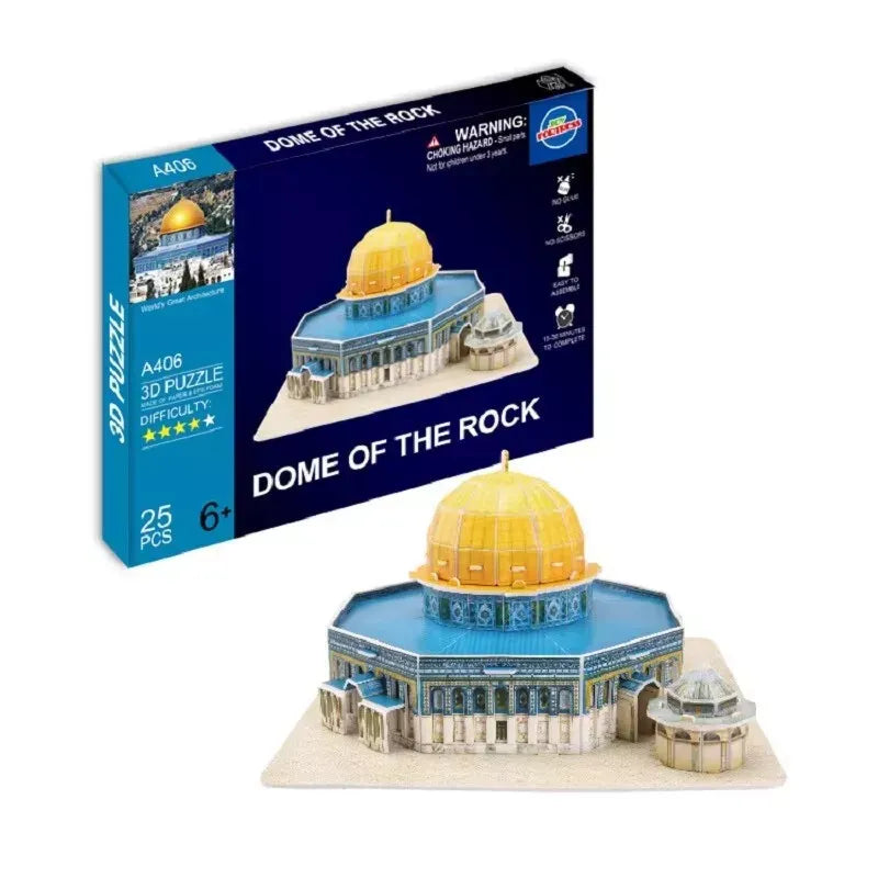 3d puzzel rotskoepelmoskee (dome of the rock) 3d puzzel rotskoepelmoskee (dome of the rock)