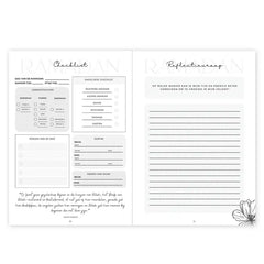 Tweekoloms planner spread van My Ramadan Planner voor een geweldige maand Ramadan Tweekoloms planner spread van My Ramadan Planner voor een geweldige maand Ramadan