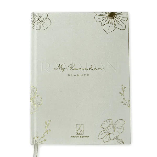 Lichtgekleurde Ramadan planner met bloemenontwerp voor een geweldige maand Ramadan Lichtgekleurde Ramadan planner met bloemenontwerp voor een geweldige maand Ramadan