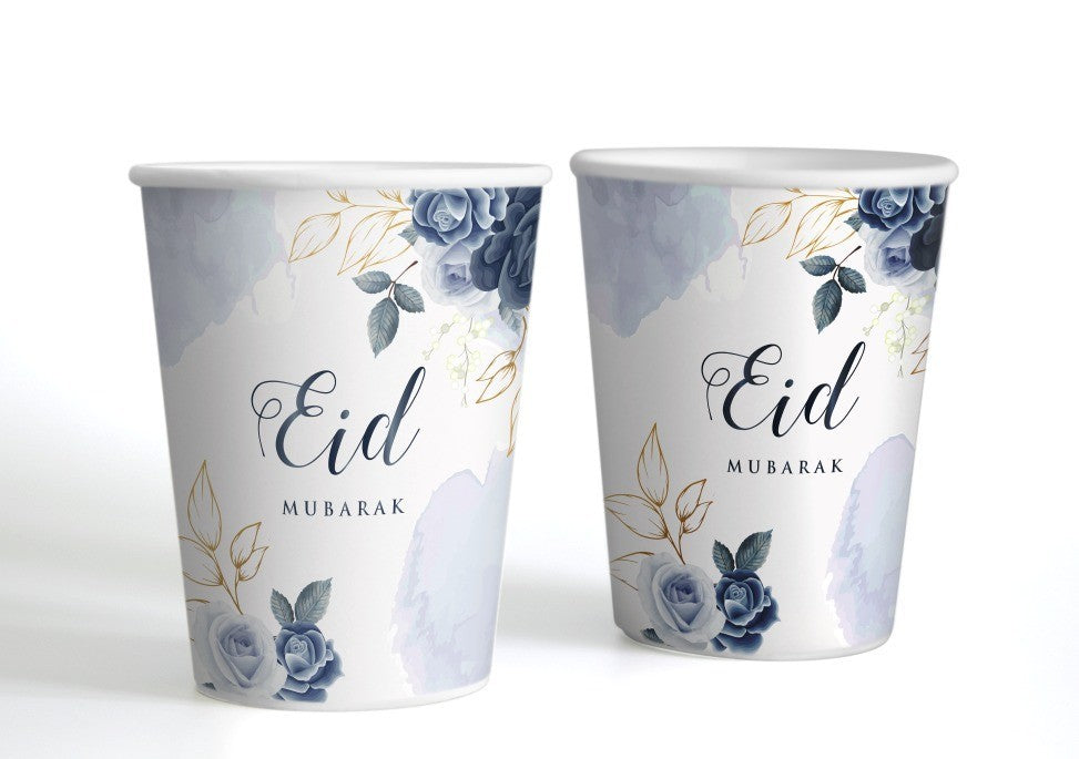 Bekers - Eid Peony blue (set van 6) Bekers - Eid Peony blue (set van 6)