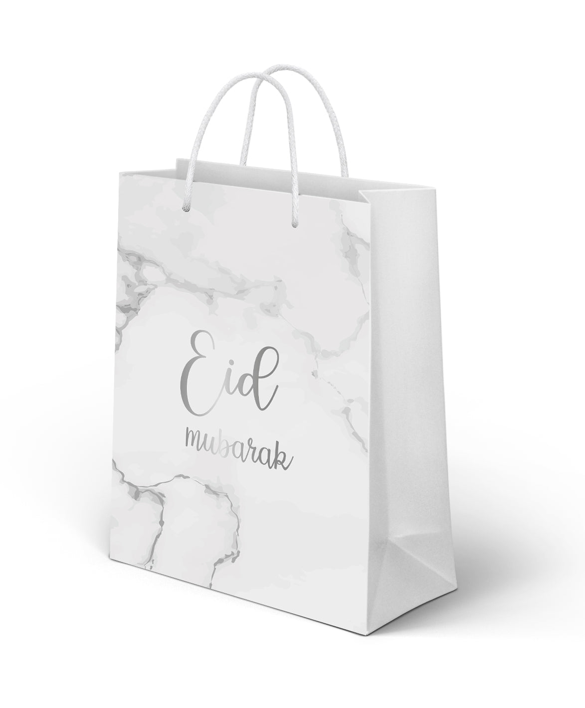 Eid Giftbag - Marmer-Zilver Eid Giftbag - Marmer-Zilver