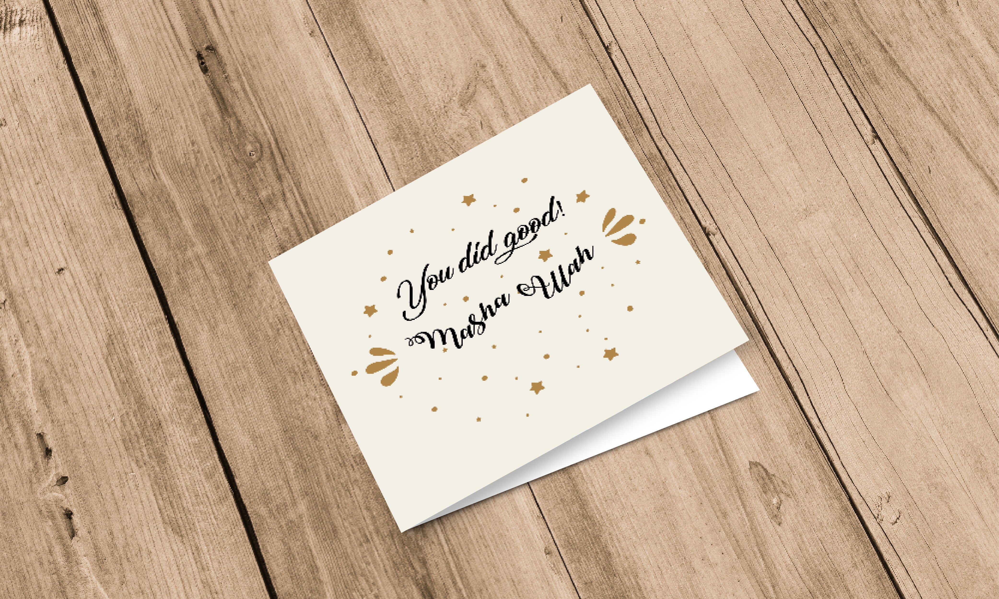 Wenskaart Felicitatie - You did Good Wenskaart Felicitatie - You did Good