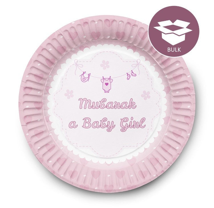 DessertBordjes Geboorte Meisje (50 stuks) DessertBordjes Geboorte Meisje (50 stuks)