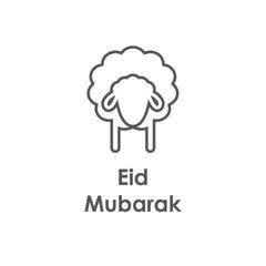 Wenskaart Eid Mubarak - Schaapje Wenskaart Eid Mubarak - Schaapje