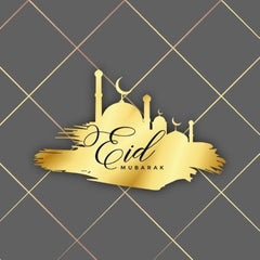 Wenskaart Eid Mubarak - gouden Moskee Wenskaart Eid Mubarak - gouden Moskee