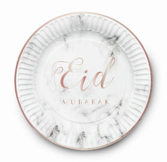 Borden - Eid Mubarak marmer (set van 6) Borden - Eid Mubarak marmer (set van 6)