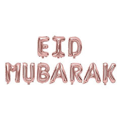 Folieballon Eid mubarak rosé Folieballon Eid mubarak rosé