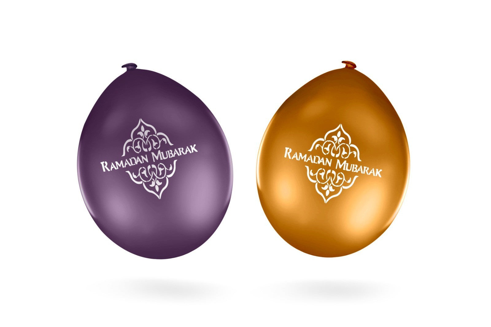Ballonnen Ramadan paars/goud (10st) Ballonnen Ramadan paars/goud (10st)