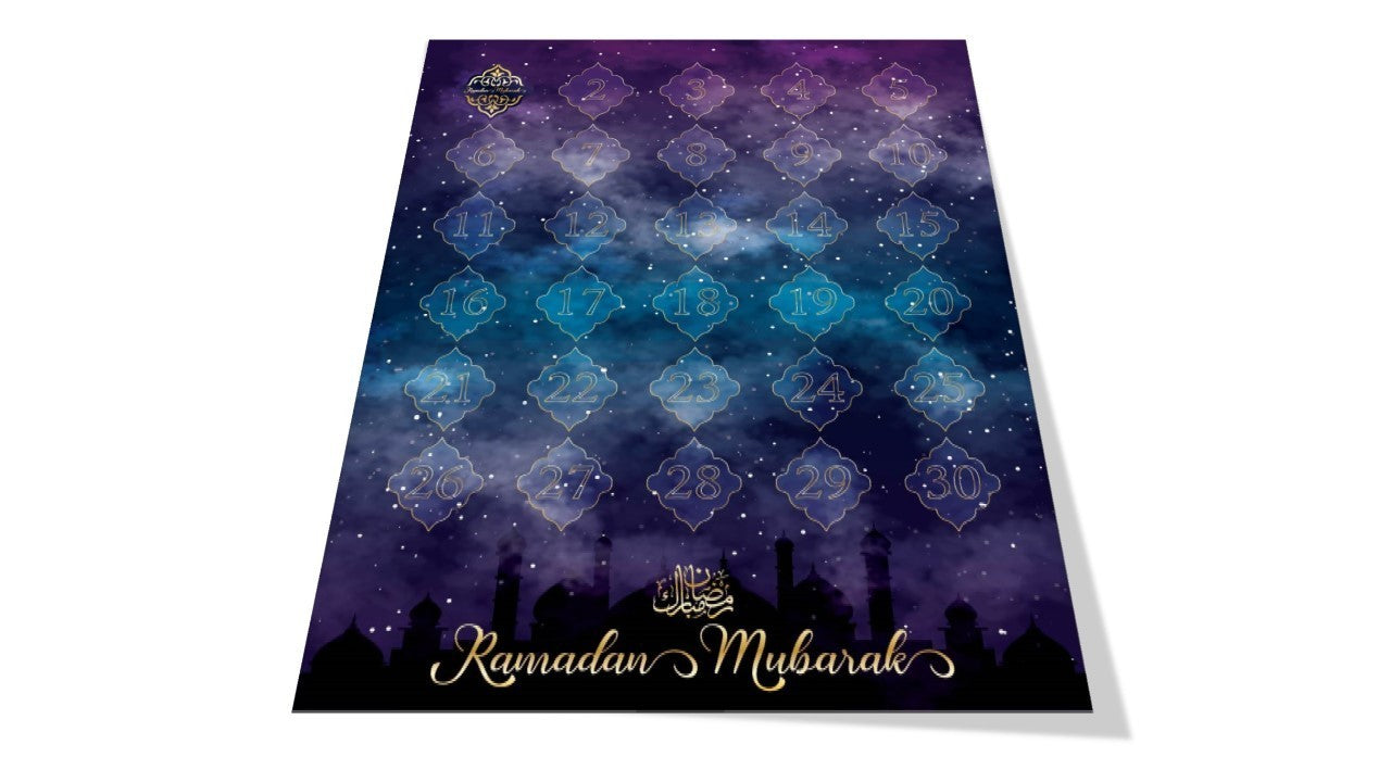 Ramadan aftelposter (dubbelzijdig) Ramadan aftelposter (dubbelzijdig)