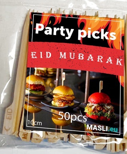 Partypicks Eid Mubarak (50 pcs) Partypicks Eid Mubarak (50 pcs)
