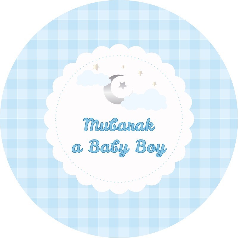 Dessertbordjes Geboorte Jongen (6 stuks) Dessertbordjes Geboorte Jongen (6 stuks)