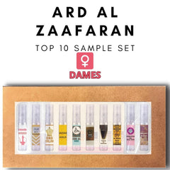 Ard al Zaafaran Top 10 Dames Sample Set Ard al Zaafaran Top 10 Dames Sample Set