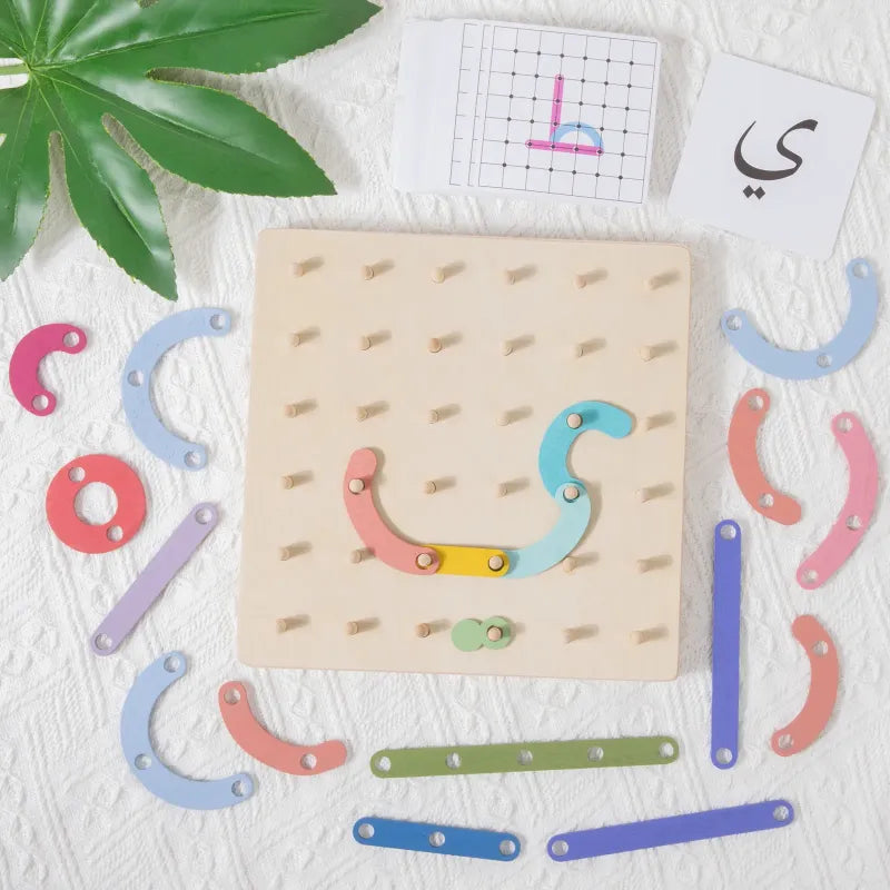 Houten set om Arabische letters te leren - Spel & Speelgoed