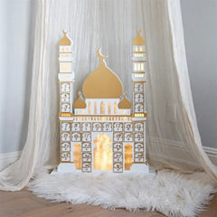 Ramadan Luxe houten kalender met LED licht (verkrijgbaar