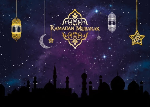 Placemats - Ramadan paars met goudfolie (set van 6)