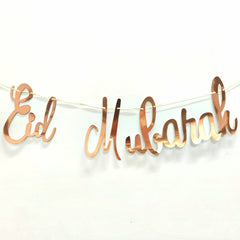 Eid Mubarak Letterslinger - rosé