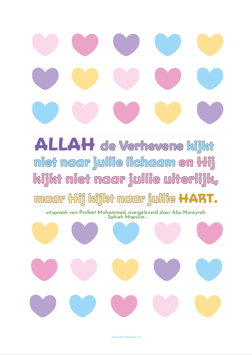 Poster Hart met Hadith