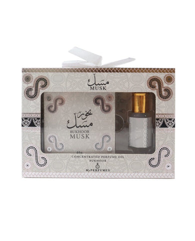 Musk -bakhour + parfumolie cadeauset - Arabiyat