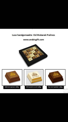 Chocolade bonbons - Eid Mubarak (16 stuks)
