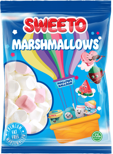 Pink 'n white marshmallow candy 60g - Halal –