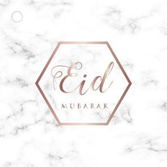 Cadeaukaartjes Eid Mubarak - Marmer (4 stuks)