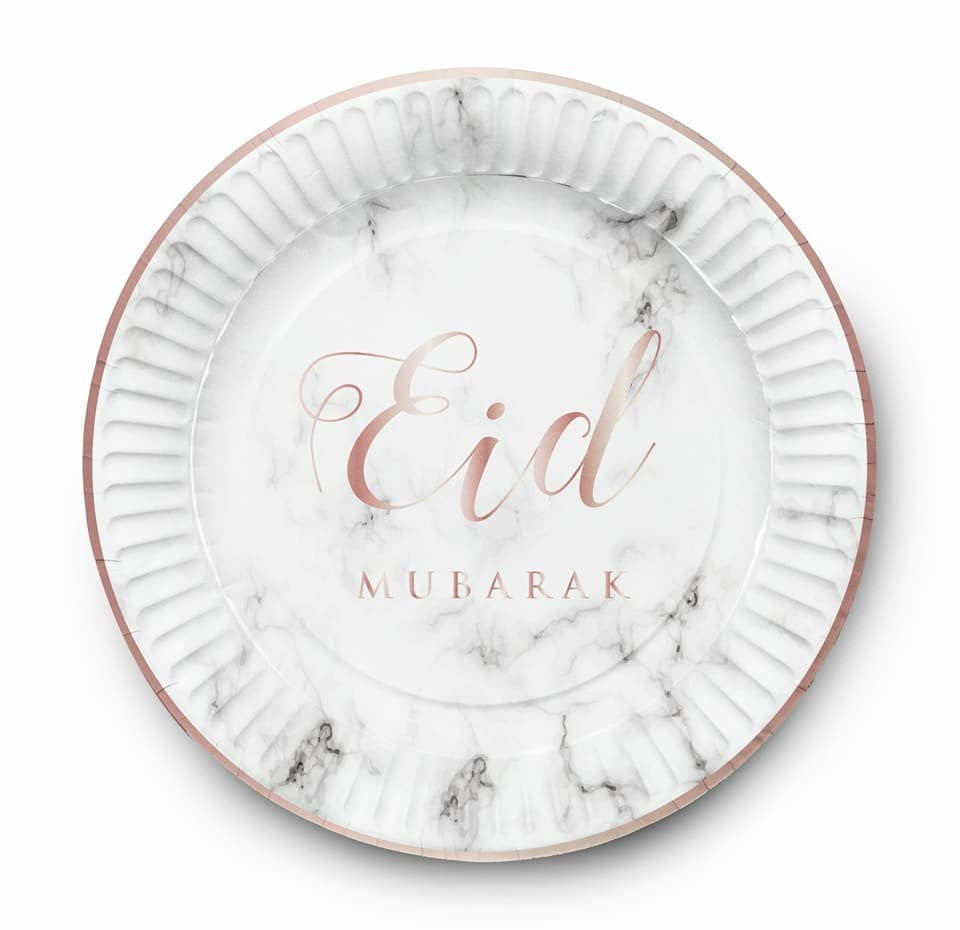 Borden - Eid Mubarak marmer (set van 6)
