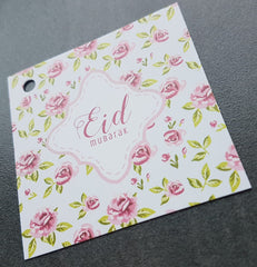 Cadeaukaartjes Eid Mubarak - Vintage rose (4 stuks)