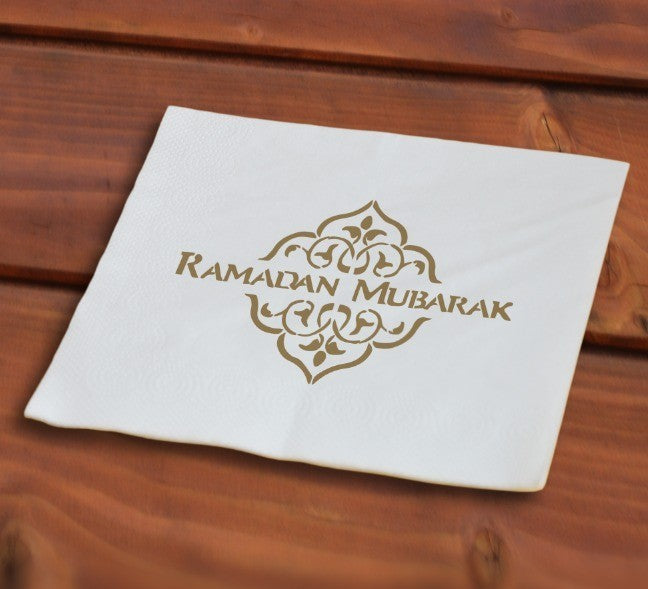 Ramadan servetten goud (50 stuks)
