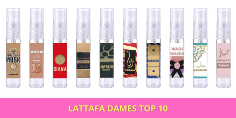 Lattafa Top 10 Dames Sample Set - Lattafa