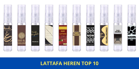 Lattafa Top 10 Heren Sample Set - Lattafa