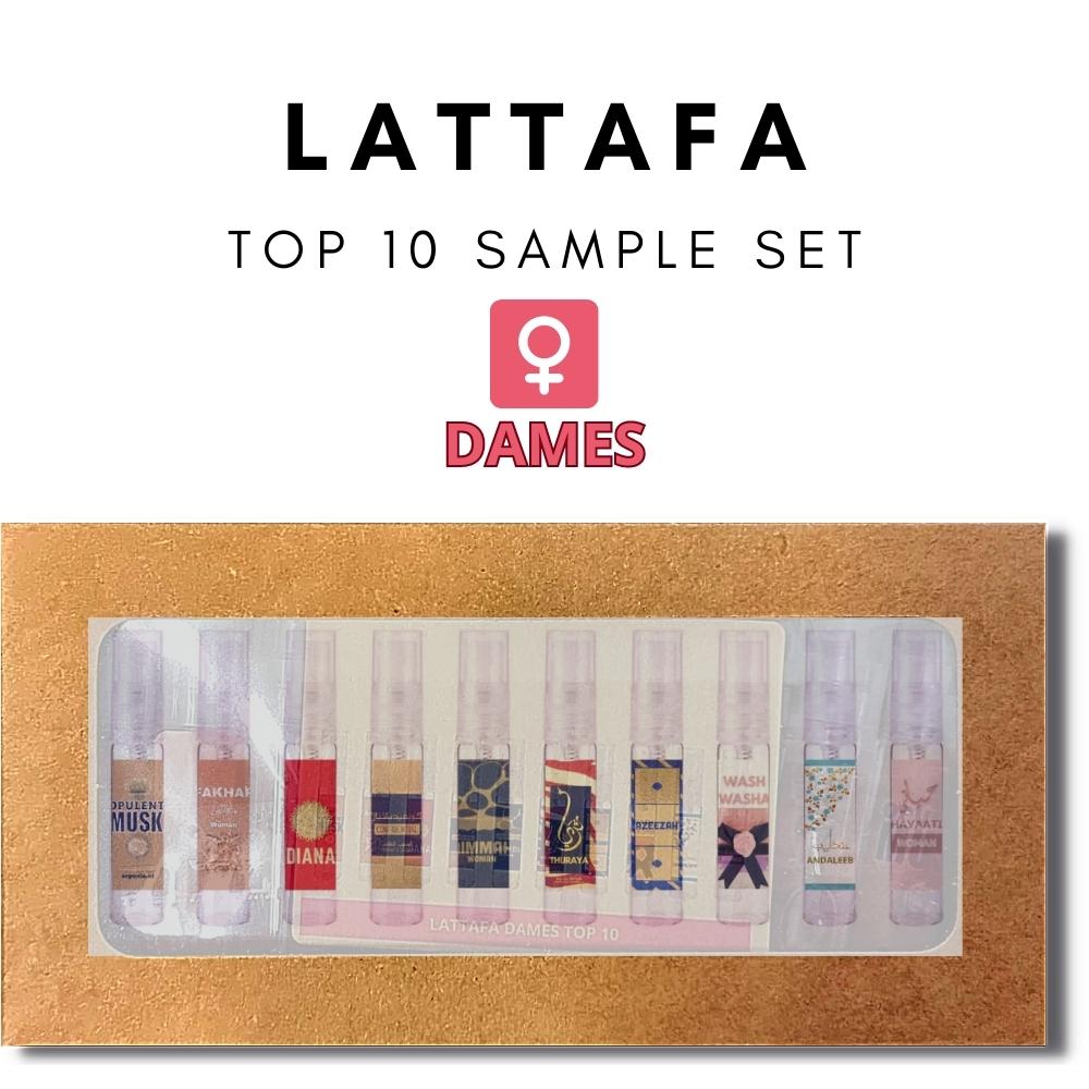 Lattafa Top 10 Dames Sample Set