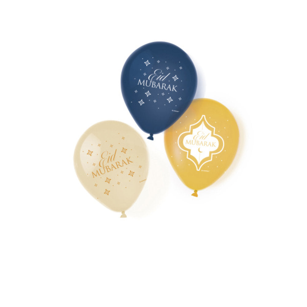 Eid Mubarak balloons -Eastern Gold | 6 pieces